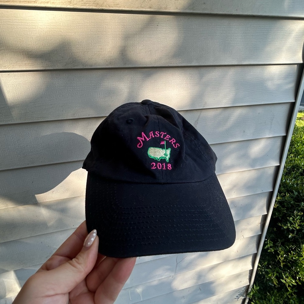 Masters 2018 Navy & Pink Embroidered Hat